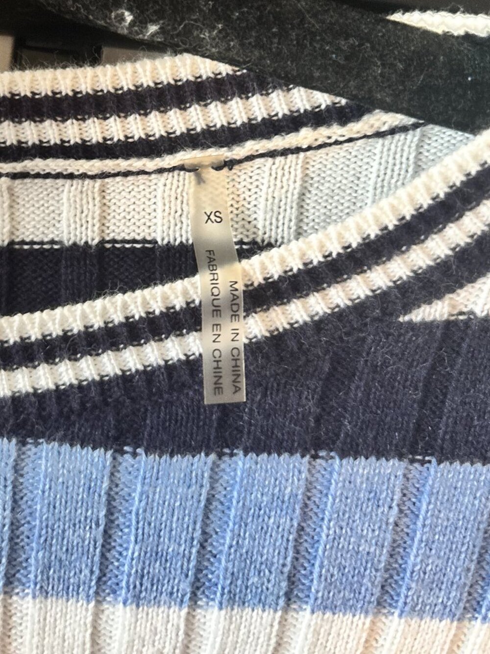 Margaret O'Leary • Striped Ribbed Knit Sweater Long Sleeve Crew Neck Women's XS - Picture 6 of 8